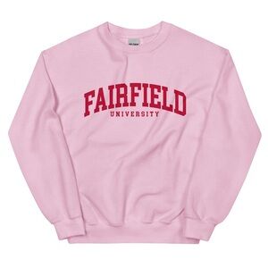 Fairfield University | Crewneck Unisex Sweatshirt in Pink